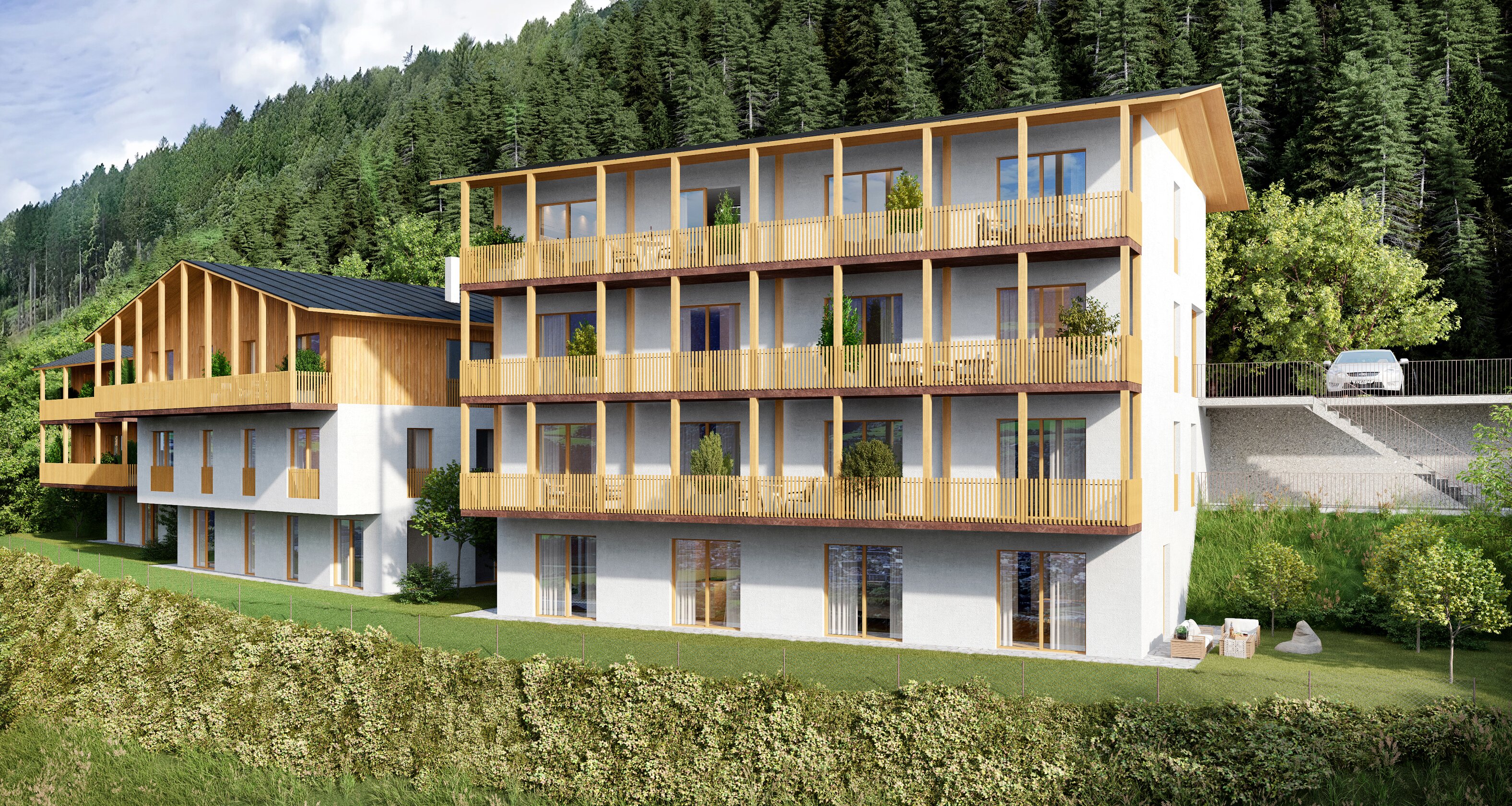 Neue Haushälfte in Panoramalage