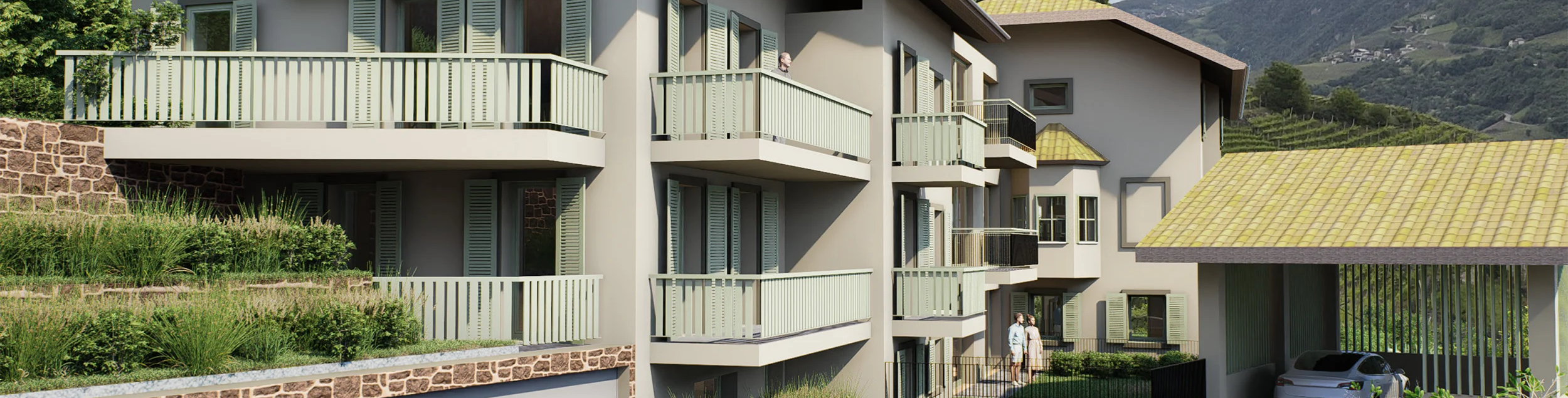 Wohnung F: Neue, große Dreizimmerwohnung mit Balkon