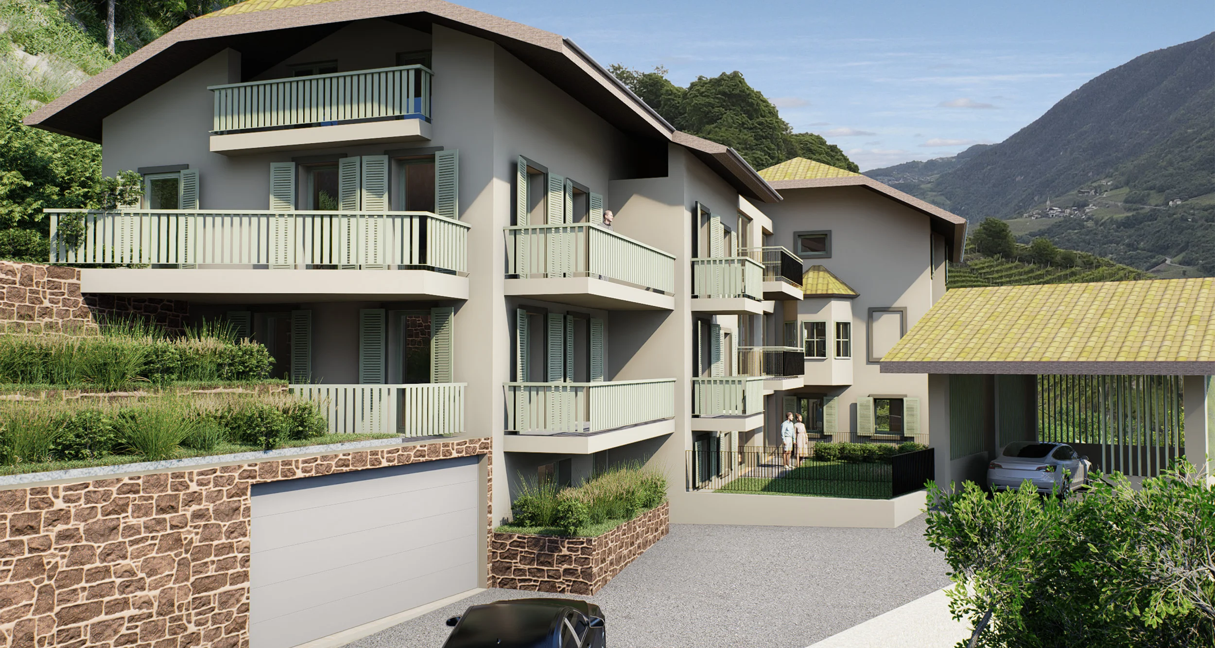 Wohnung E: Neue Zweizimmerwohnung mit Loggia